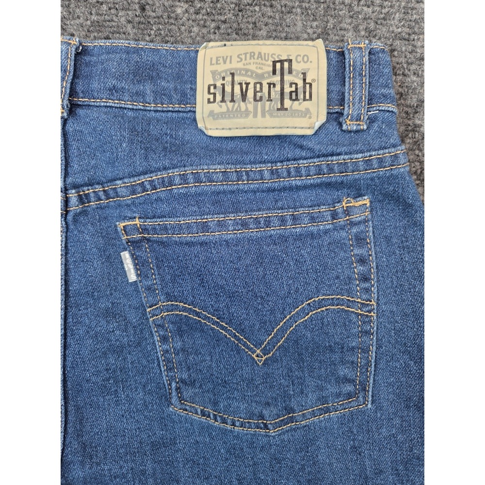Levis Silvertab Mini Mom Jeans Womens 16R Blue